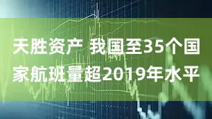 天胜资产 我国至35个国家航班量超2019年水平